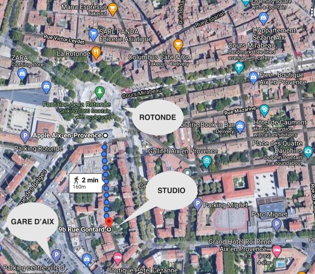 Апартаменты Loft Rotonde Wifi Clim Smart Tv Rue Calme Экс-ан-Прованс Экстерьер фото